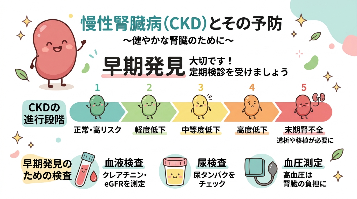 慢性腎臓病（CKD）のステージと予防
