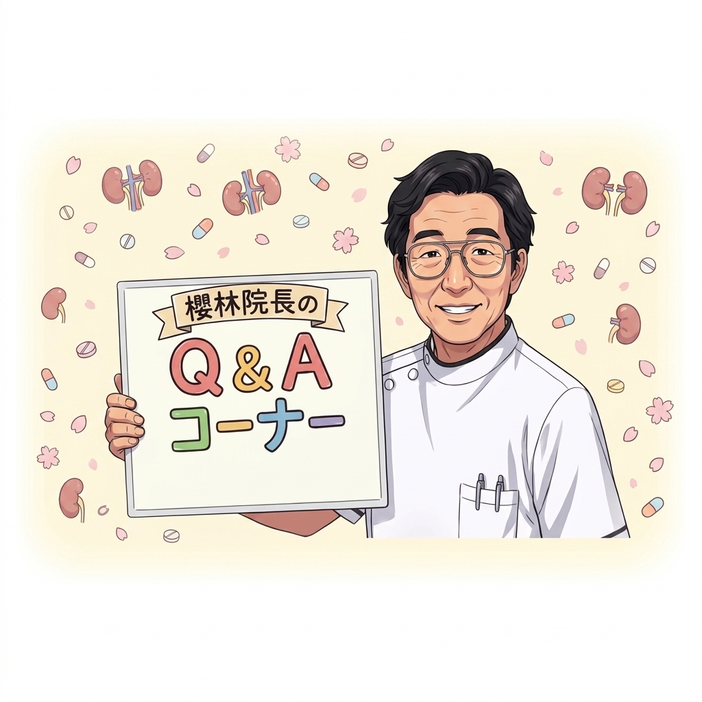 教えてドクター！院長と患者さんの対話イラスト